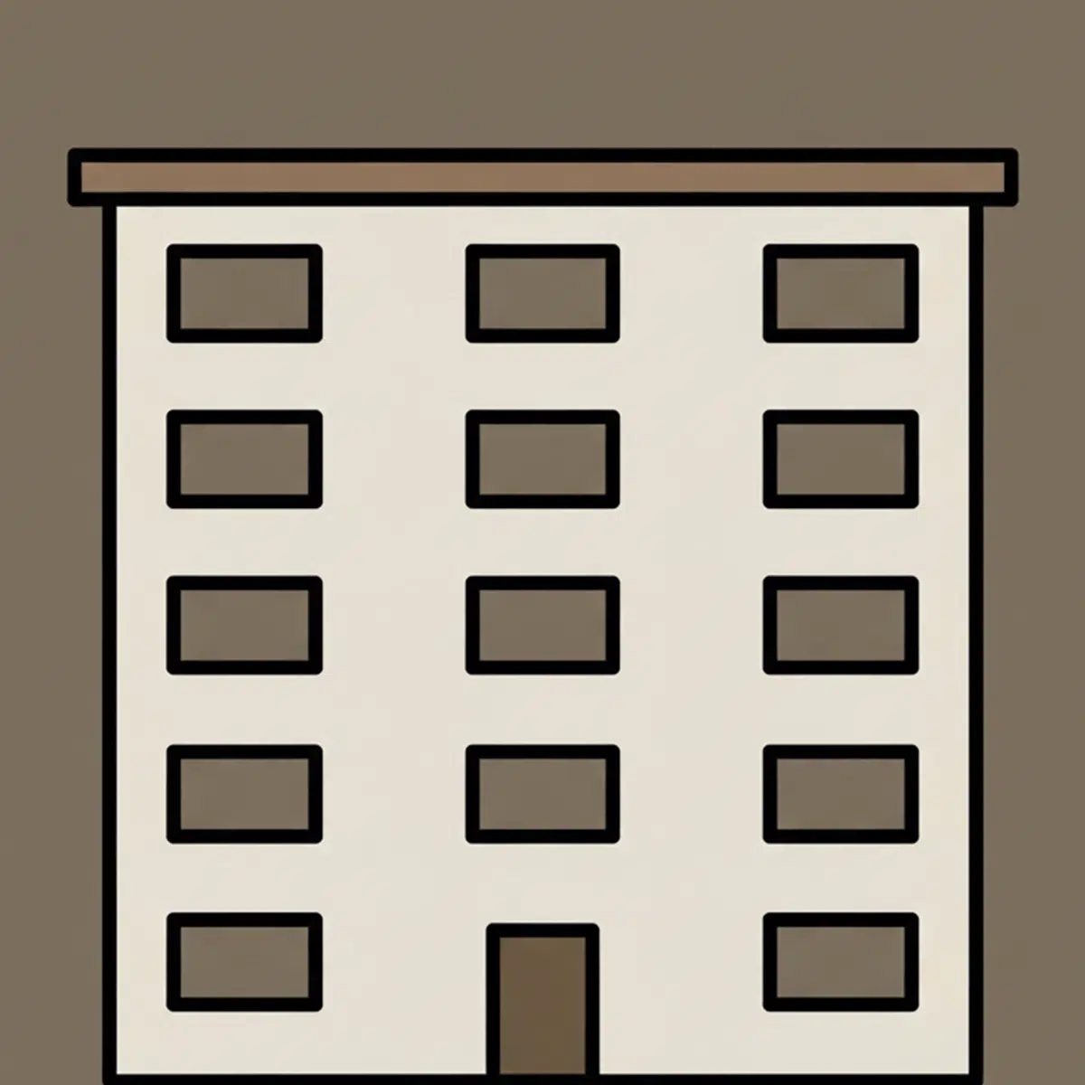 An apartment building requiring plumbing services