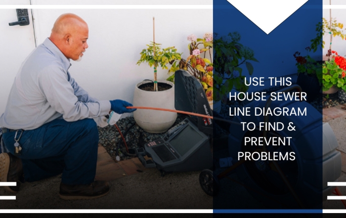 Ofa from Caccia Home Services inspects a customer's sewer line