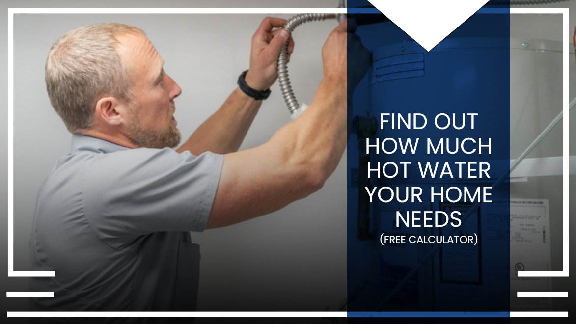 Ed from Caccia Home Services installs a new water heater for a customer.