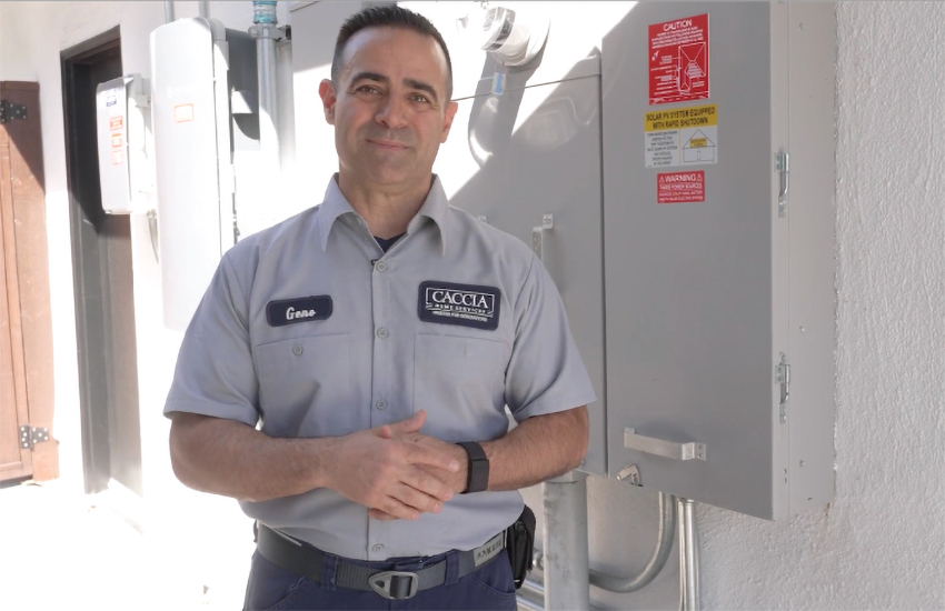 Geno from Caccia Home Services smiles for a picture