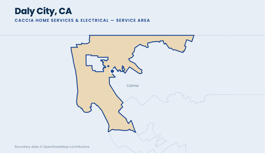 Daly City service-area map