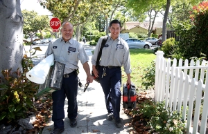 Caccia Home Services arrives at a customer's home to handle a 200-amp panel upgrade service.