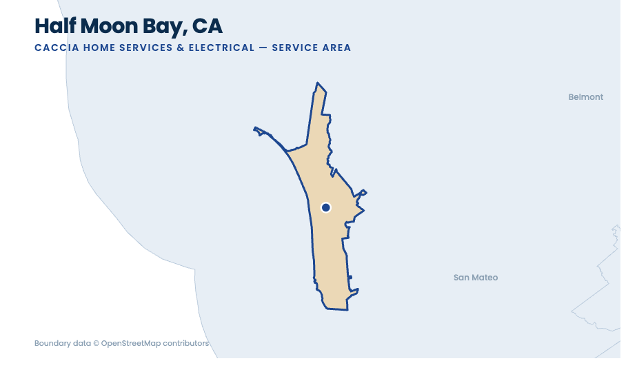 Half Moon Bay service-area map