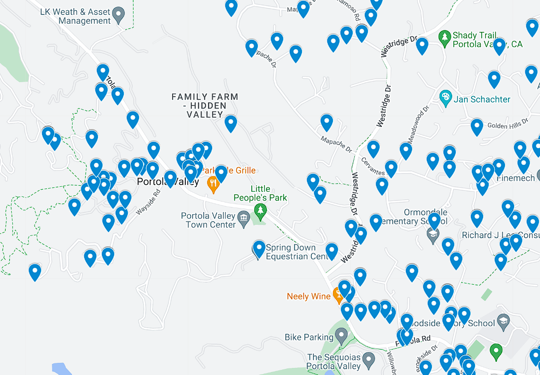 map portola valley ca caccia plumbing