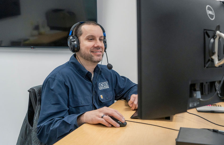 Save $200 on Toilet Upgrades With This Rebate From SFPUC 10 Caccia's customer service rep talks to a customer on the phone.