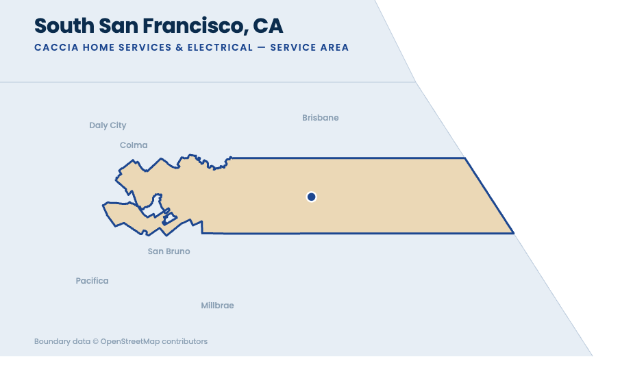 South San Francisco service-area map