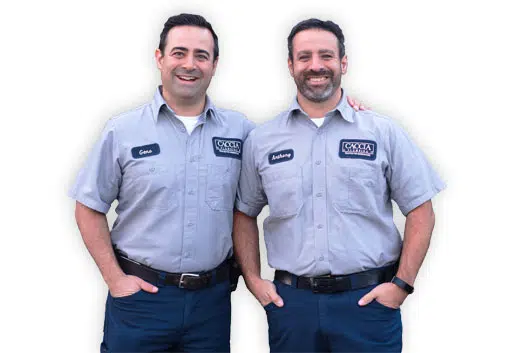 Two Caccia service professionals