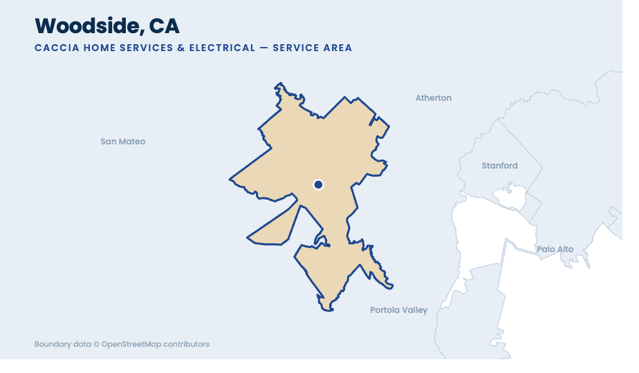 woodside-ca-service-area Woodside service-area map